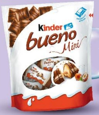 Kaufland Kinder Bueno Mini Wafel w mlecznej czekoladzie wypełniony mleczno-orzechowym nadzieniem 108 g oferta