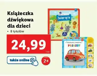 Lidl Książeczka dźwiękowa - pojazdy 1 SZT oferta