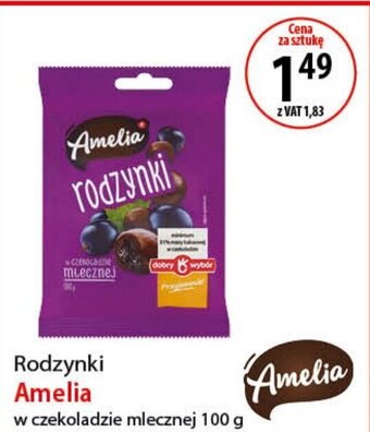 Eurocash Rodzynki Amelia 100g oferta