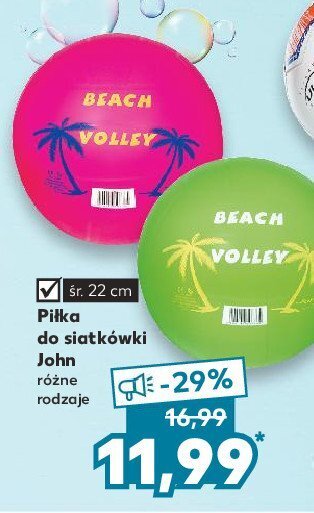 Kaufland Piłka do siatkówki plażowej john 22 cm oferta