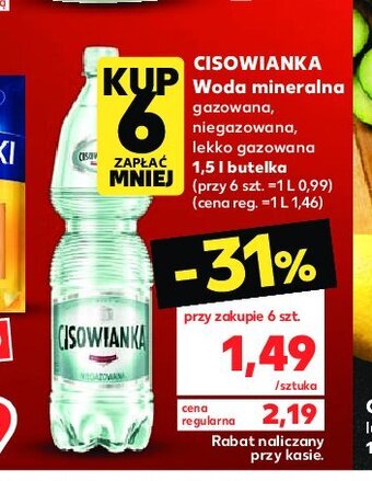 Kaufland Woda lekko gazowana oferta