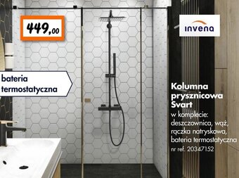 Kolumna prysznicowa Svart
