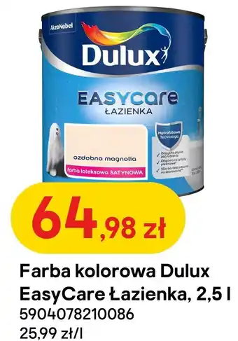 Castorama Farba kolorowa Dulux EasyCare Łazienka 2,5l oferta