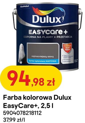 Farba kolorowa Dulux EasyCare+ 2,5l
