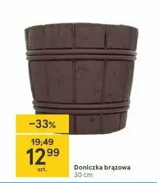 Doniczka brązowa 30 cm 1 SZT
