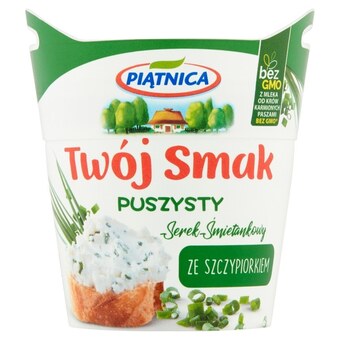 Topaz Piątnica Twój Smak Serek śmietankowy puszysty ze szczypiorkiem 150 g oferta