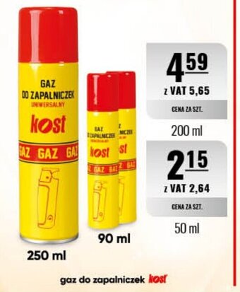 Eurocash Gaz do zapalniczek Kost 90ml oferta