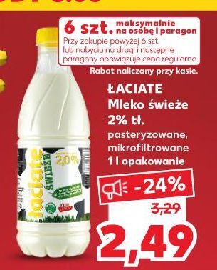 Kaufland Mleko 2% Łaciate oferta