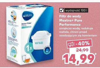 Kaufland Wkład filtrujący pure performance (niebieski) Brita Maxtra+ oferta