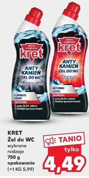 Kaufland Żel do wc power Kret oferta
