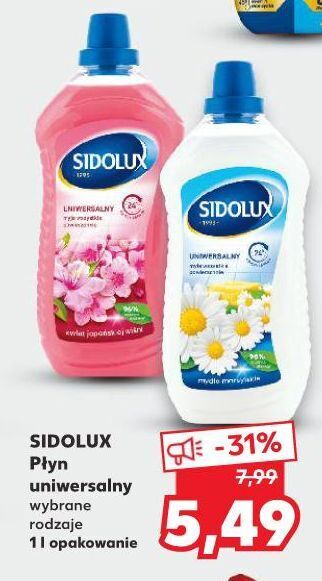 Kaufland Płyn do mycia mydło marsylskie Sidolux Uniwersalny oferta