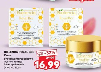 Kaufland Krem przeciwzmarszczkowy aktywnie regenerujący 60+ Bielenda Royal Bee Elixir oferta