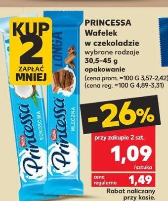 Kaufland Wafelek kokosowy Princessa Longa oferta