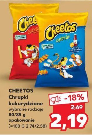 Kaufland Chrupki ketchup Cheetos oferta