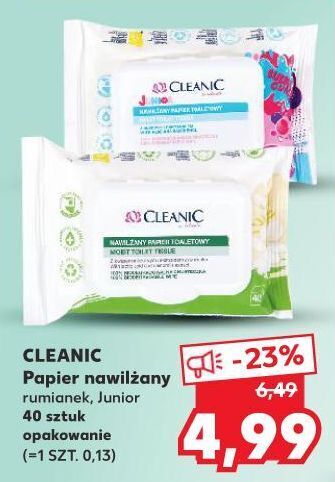 Kaufland Papier toaletowy nawilżany rumianek Cleanic oferta