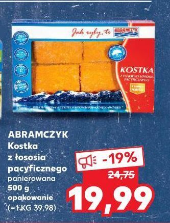 Kaufland Kostka z łososia panierowana Abramczyk oferta