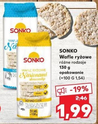 Kaufland Wafle ryżowe ze słonecznikiem Sonko oferta
