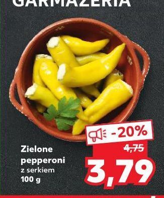 Kaufland Zielone pepperoni z serem oferta