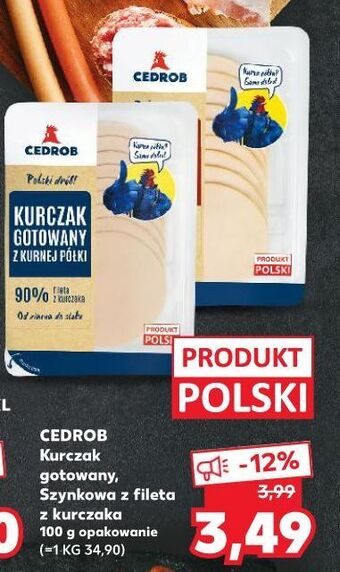 Kaufland Kurczak gotowany z kurnej półki Cedrob oferta
