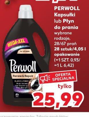 Kaufland Kapsułki do prania Perwoll Renew Black oferta