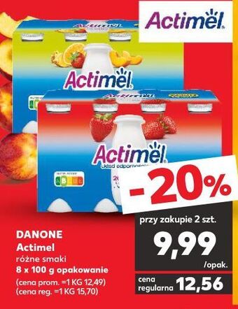 Kaufland Jogurt truskawka Danone Actimel oferta
