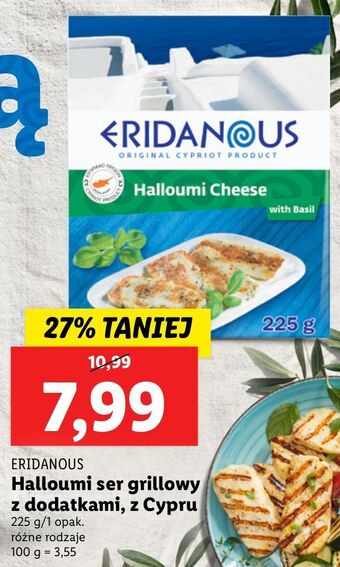 Lidl Ser halloumi z bazylią Eridanous oferta