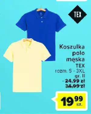 Carrefour Polo męskie gładkie gr. ii oferta