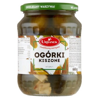 Eurocash Urbanek Ogórki kiszone 660 g oferta