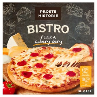 Auchan Proste Historie Bistro Pizza cztery sery 390 g oferta