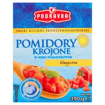 Podravka Pomidory krojone w soku pomidorowym klasyczne 390 g