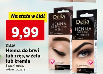 Henna do brwi 3.0 ciemny brąz Delia Żelowa