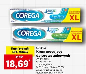 Lidl Krem mocujący do protez Corega Super Mocny oferta
