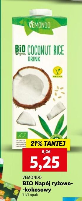 Lidl Napój kokosowo-ryżowy Vemondo oferta