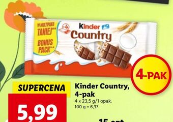 Lidl Baton Kinder Country oferta