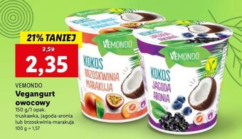 Lidl Deser kokosowy truskawka Vemondo oferta