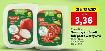 Lidl Pasta warzywna ze słonecznikiem, suszonymi pomidorami i bazylią Vemondo oferta