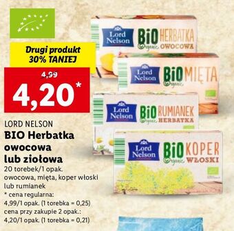 Lidl Herbata bio owocowa Lord Nelson oferta