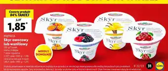 Lidl Jogurt typu islandzkiego z mango i marakują Piątnica Skyr oferta