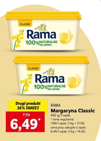 Lidl Margaryna Rama Classic oferta