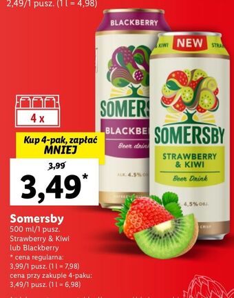 Lidl Piwo Somersby Blackberry oferta