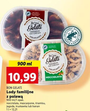 Lidl Lody z polewą jagodową Bon Gelati oferta