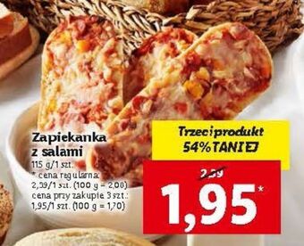 Lidl Zapiekanka z salami oferta