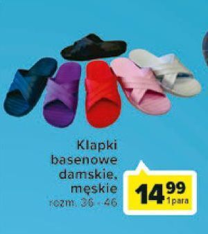 Carrefour Klapki basenowe damskie 36-46 oferta