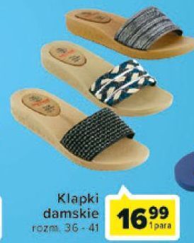 Carrefour Klapki damskie 36-41 oferta