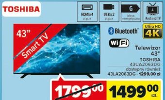 Carrefour Telewizor led 43'' 43la2063dg Toshiba oferta
