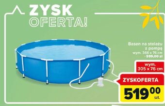 Carrefour Basen na stelażu wym. 366 x 76 cm oferta