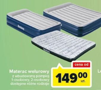 Carrefour Materac welurowy 2 osobowy Bestway oferta