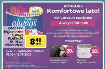 Carrefour Podpaski normal Always Platinum oferta