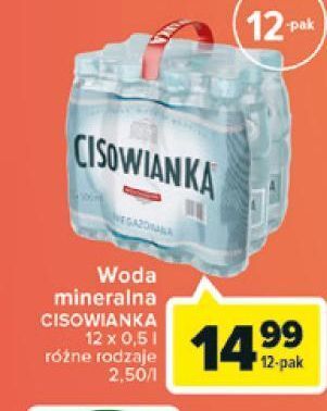 Carrefour Woda niegazowana Cisowianka oferta