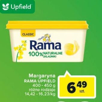 Carrefour Margaryna Rama 100% Roślinna oferta
